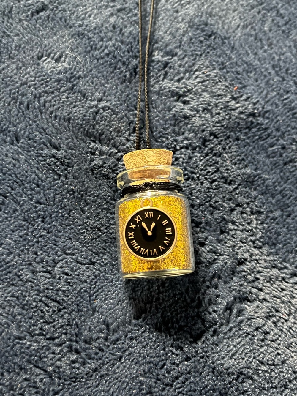 Disney Alice In Wonderland Clock Pendant Inspired Potion Fairy Bottle Necklace